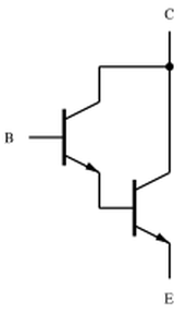 Darlington pair transistor