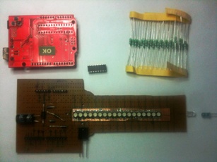 Mount LED PCB on Propeller PCB