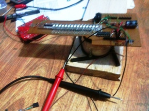 Test voltage at secondary coil